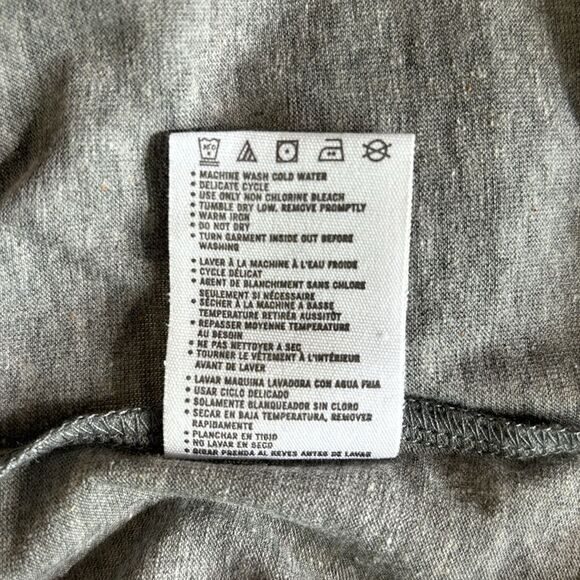 NWT Seattle Seahawks NFL Team Apparel 3/4 Sleeve Gray Lace Up T-Shirt Size XS - Picture 11 of 11